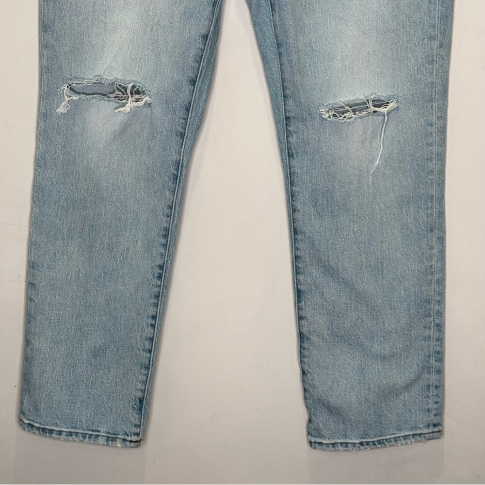 Madewell The High-Rise Slim Crop Boyjean in Dumas Wash: Ripped Edition MC556 W29 - Picture 5 of 14